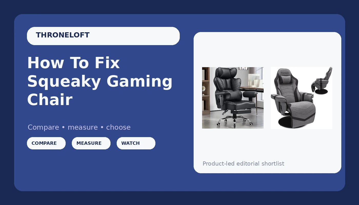 How To Fix Squeaky Gaming Chair - ThroneLoft review with measurements and honest opinion